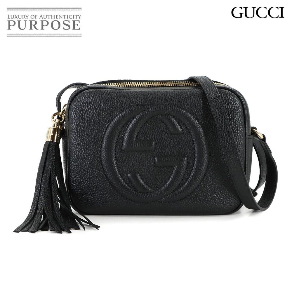 Gucci Soho Disco Shoulder Bag Leather Black